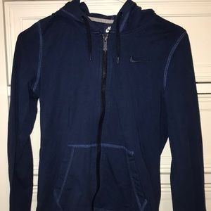 Hooded Nike zip up